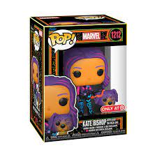 Funko POP! Marvel Kate Bishop With Lucky The Pizza Dog Blacklight [Target Exclusive]